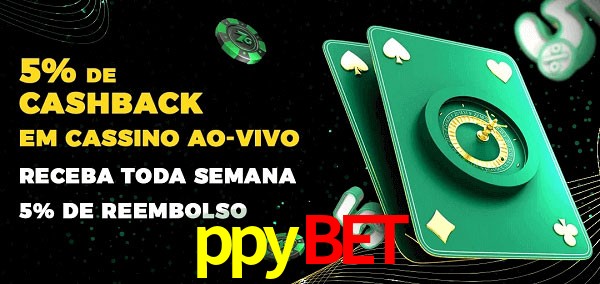 Promoções do cassino ao Vivo ppybet